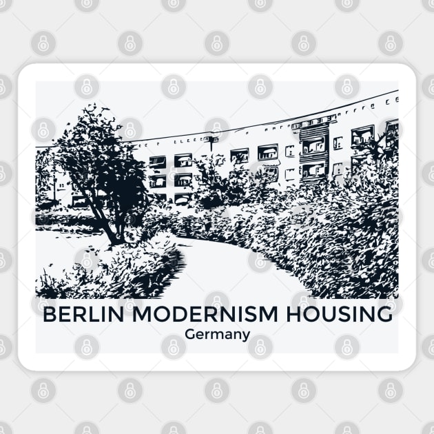 Berlin Modernism Housing - Germany Magnet by Lakeric
